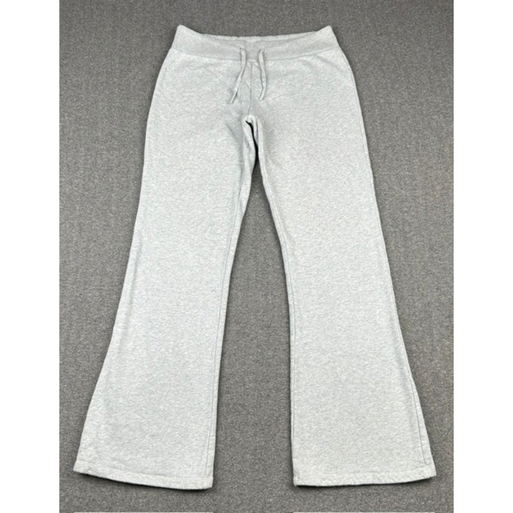 Brandy Melville Heather Grey Wide Leg Drawstring Sweatpants M065B-Z370 One Size